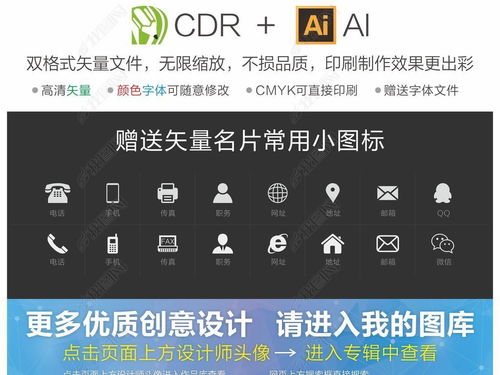 经典大气互联网科技企业名片模板设计